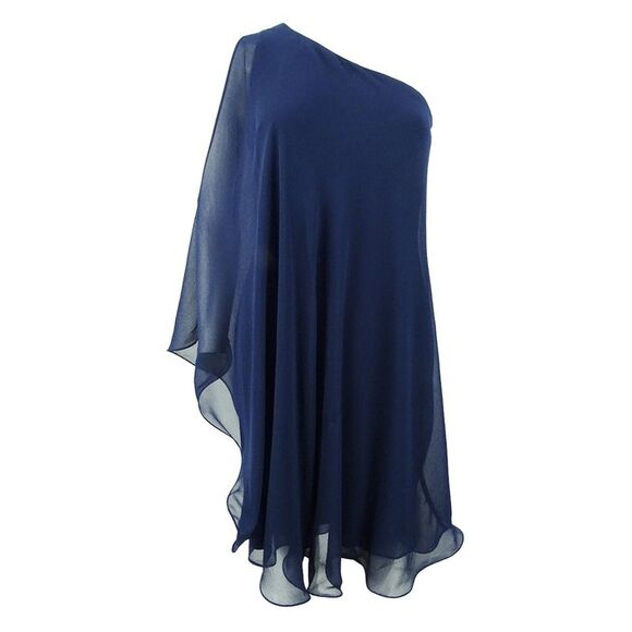 Lauren by Ralph Lauren Women's Londie One-Shoulder Dress - Indigo Blue - Picture 1 of 2